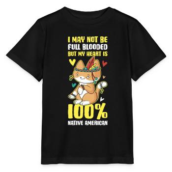 100% Native American Native American Gift - Stanley/Stella MINI CREATOR Kids’ T-Shirt - black - Front - Mikhail (115cm)
