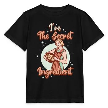 Dans le cadeau de cuisson d’ingrédients secrets - T-shirt bio MINI CREATOR Stanley/Stella Enfant - noir - Devant - Mikhail (115cm)