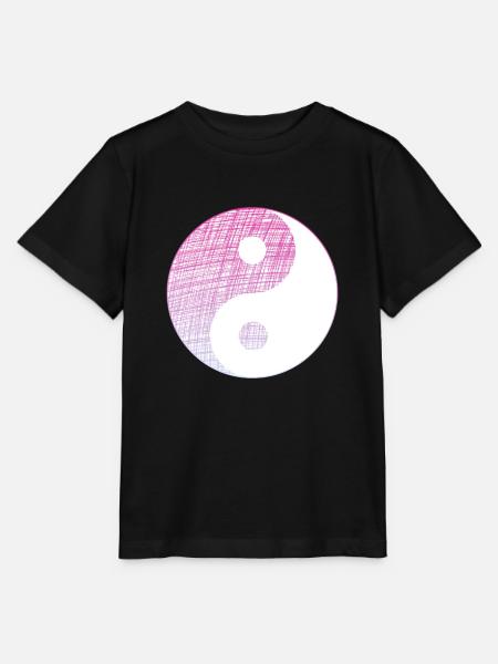 yin yang - Stanley/Stella Kinder T-Shirt MINI CREATOR - Schwarz