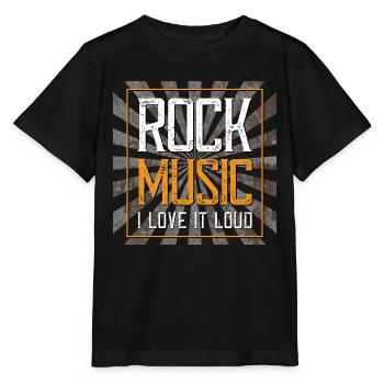 Rock Music - Stanley/Stella Kinder T-Shirt MINI CREATOR  - Schwarz - Vorne - Mikhail (115cm)