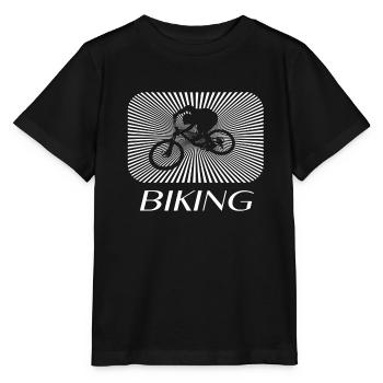 biking - Stanley/Stella Kinder T-Shirt MINI CREATOR  - Schwarz - Vorne - Mikhail (115cm)