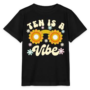 Geboren im Jahr 2014 10 Jahre alt Geburtstag Kleinkind Mädchen Junge - Stanley/Stella Kinder T-Shirt MINI CREATOR  - Schwarz - Vorne - Mikhail (115cm)