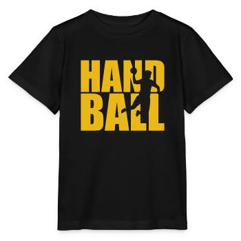 handball handballer - Stanley/Stella MINI CREATOR Kids’ T-Shirt - black - Front - Mikhail (115cm)