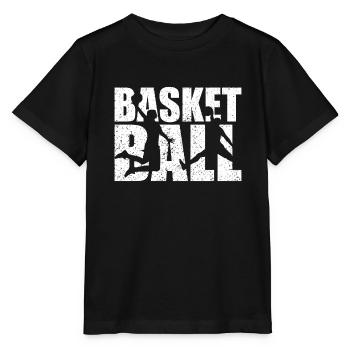 Basketball t shirt basketballer - T-shirt bio MINI CREATOR Stanley/Stella Enfant - noir - Devant - Mikhail (115cm)