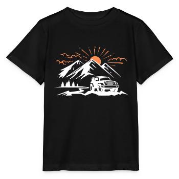 off road 4x4 offroad off-road vehicle - T-shirt bio MINI CREATOR Stanley/Stella Enfant - noir - Devant - Mikhail (115cm)