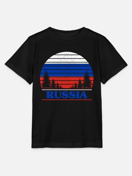 Russland - Stanley/Stella Kinder T-Shirt MINI CREATOR  - Schwarz