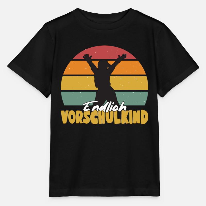 Endlich Vorschulkind 2022 - Stanley/Stella Kinder T-Shirt MINI CREATOR  - Schwarz