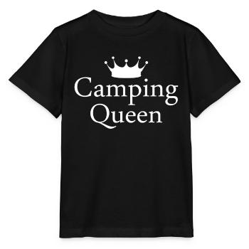 Camping Queen Funny Crown Princess Gift - T-shirt bio MINI CREATOR Stanley/Stella Enfant - noir - Devant - Mikhail (115cm)