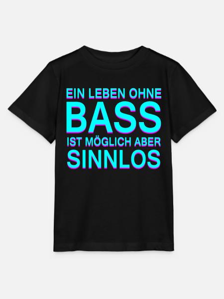 Techno Bass Spruch House Rave Festival Kleidung - Stanley/Stella Kinder T-Shirt MINI CREATOR  - Schwarz