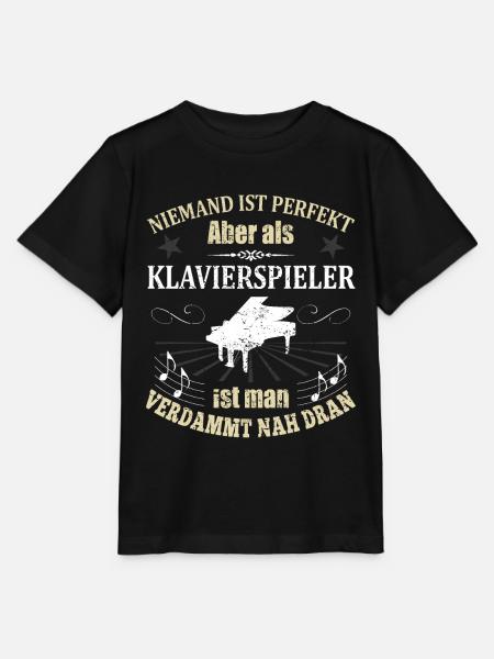 Klavierspieler Piano Klavier Spruch Geschenk - Stanley/Stella Kinder T-Shirt MINI CREATOR - Schwarz