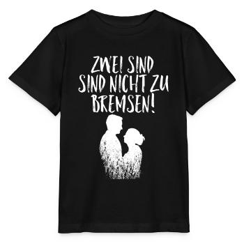 Zwei sind nicht zu Bremsen Hochzeit - Stanley/Stella Kinder T-Shirt MINI CREATOR  - Schwarz - Vorne - Mikhail (115cm)