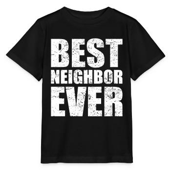 Best neighbor neighbor neighborhood gift - Stanley/Stella MINI CREATOR Kids’ T-Shirt - black - Front - Mikhail (115cm)