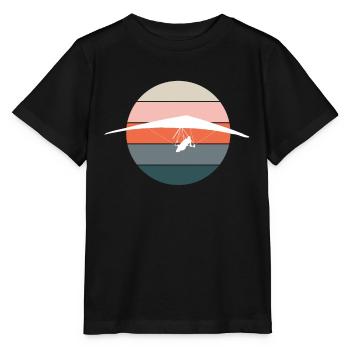 Deltaplane deltaplane deltaplane rétro - T-shirt bio MINI CREATOR Stanley/Stella Enfant - noir - Devant - Mikhail (115cm)