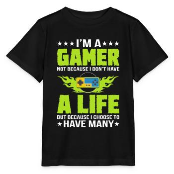 Gamer Gamer Funny DNA - Stanley/Stella MINI CREATOR Kids’ T-Shirt - black - Front - Mikhail (115cm)