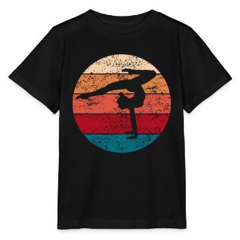 Gymnastique Gymnasaire cadeau dames filles Vintage - T-shirt bio MINI CREATOR Stanley/Stella Enfant - noir - Devant - Mikhail (115cm)