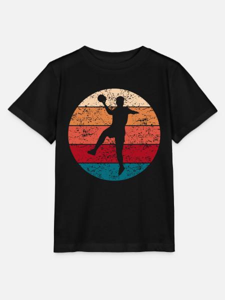 Handball Handballer Sportler Retro Geschenk - Stanley/Stella Kinder T-Shirt MINI CREATOR - Schwarz