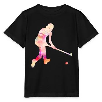 Hockey hockey de hockey cadeau de joueur équipe - T-shirt bio MINI CREATOR Stanley/Stella Enfant - noir - Devant - Mikhail (115cm)