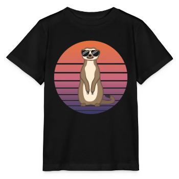 Suricate Drôle Cadeau Dames Hommes Enfants - T-shirt bio MINI CREATOR Stanley/Stella Enfant - noir - Devant - Mikhail (115cm)