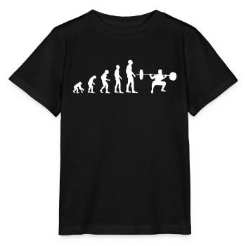 Bodybuilder Force Sport Squats Squats Cadeau - T-shirt bio MINI CREATOR Stanley/Stella Enfant - noir - Devant - Mikhail (115cm)