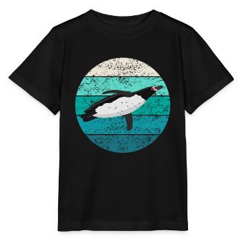 Penguin Seabird Seabird Retro Gift - Stanley/Stella MINI CREATOR Kids’ T-Shirt - black - Front - Mikhail (115cm)