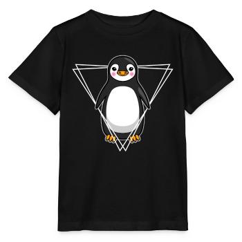 Penguin Seabird Seabird Bird Gift - Stanley/Stella MINI CREATOR Kids’ T-Shirt - black - Front - Mikhail (115cm)