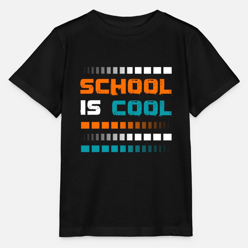 L’école est cool - T-shirt bio MINI CREATOR Stanley/Stella Enfant - noir