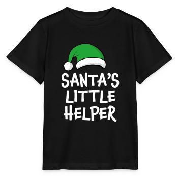 Santa's Little Helper - Stanley/Stella MINI CREATOR Kids’ T-Shirt - black - Front - Mikhail (115cm)