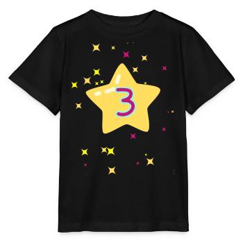 3 ans - T-shirt bio MINI CREATOR Stanley/Stella Enfant - noir - Devant - Mikhail (115cm)