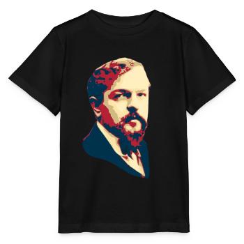 Claude Debussy - T-shirt bio MINI CREATOR Stanley/Stella Enfant - noir - Devant - Mikhail (115cm)