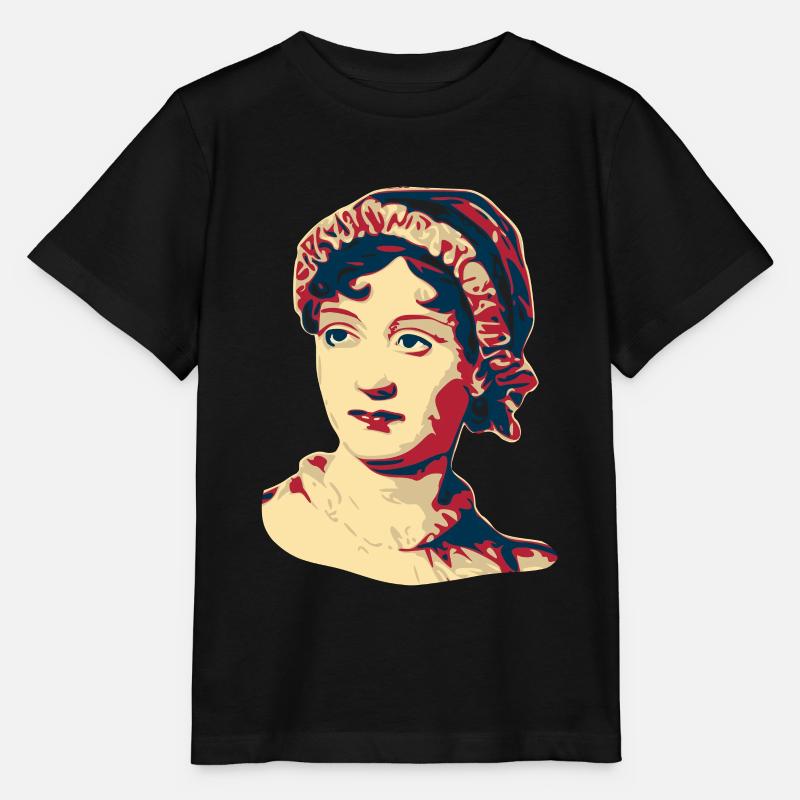 Jane Austen - Stanley/Stella Kinder T-Shirt MINI CREATOR  - Schwarz