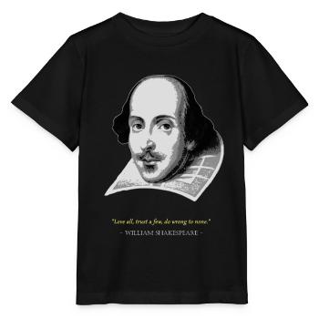 William ShakespeareZitat - Stanley/Stella Kinder T-Shirt MINI CREATOR  - Schwarz - Vorne - Mikhail (115cm)