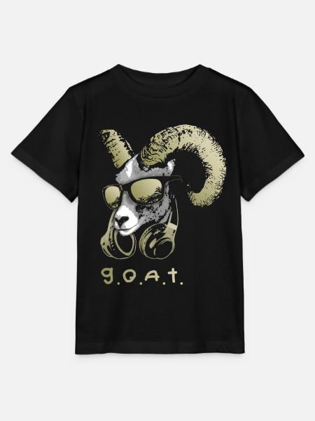 DJ Goat Bling G.o.a.t. Cool and Funny Music - Stanley/Stella MINI CREATOR Kids’ T-Shirt - black