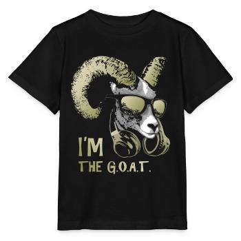 I'm The Goat Bling Cool and Funny Music Animal - Stanley/Stella MINI CREATOR Kids’ T-Shirt - black - Front - Mikhail (115cm)
