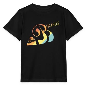 Biking - Stanley/Stella Kinder T-Shirt MINI CREATOR  - Schwarz - Vorne - Mikhail (115cm)