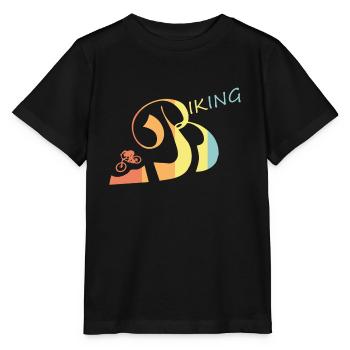Biking - Stanley/Stella Kinder T-Shirt MINI CREATOR  - Schwarz - Vorne - Mikhail (115cm)