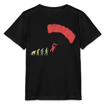 Evolución de salto de paracaídas - T-shirt bio MINI CREATOR Stanley/Stella Enfant - noir - Devant - Mikhail (115cm)
