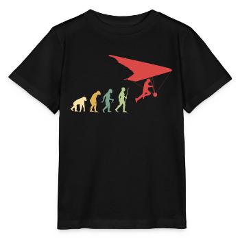 Hanggliding Evolution - Stanley/Stella MINI CREATOR Kids’ T-Shirt - black - Front - Mikhail (115cm)