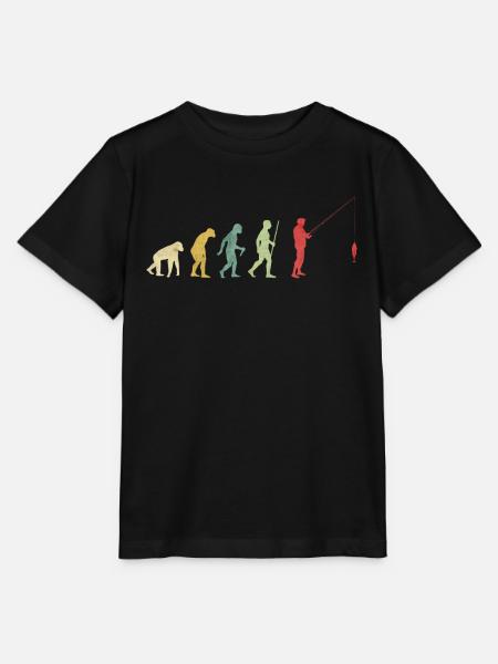 Fisher Fishing Fish Evolution - Stanley/Stella Kinder T-Shirt MINI CREATOR - Schwarz