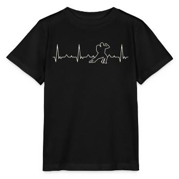 Baile de tango. Corazón. Amor. Ekg. Legumbres. - T-shirt bio MINI CREATOR Stanley/Stella Enfant - noir - Devant - Mikhail (115cm)
