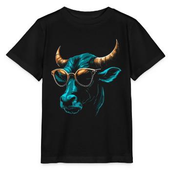 Lunettes de soleil - T-shirt bio MINI CREATOR Stanley/Stella Enfant - noir - Devant - Mikhail (115cm)