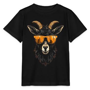 Kühle Ziegenbrille - Stanley/Stella Kinder T-Shirt MINI CREATOR  - Schwarz - Vorne - Mikhail (115cm)