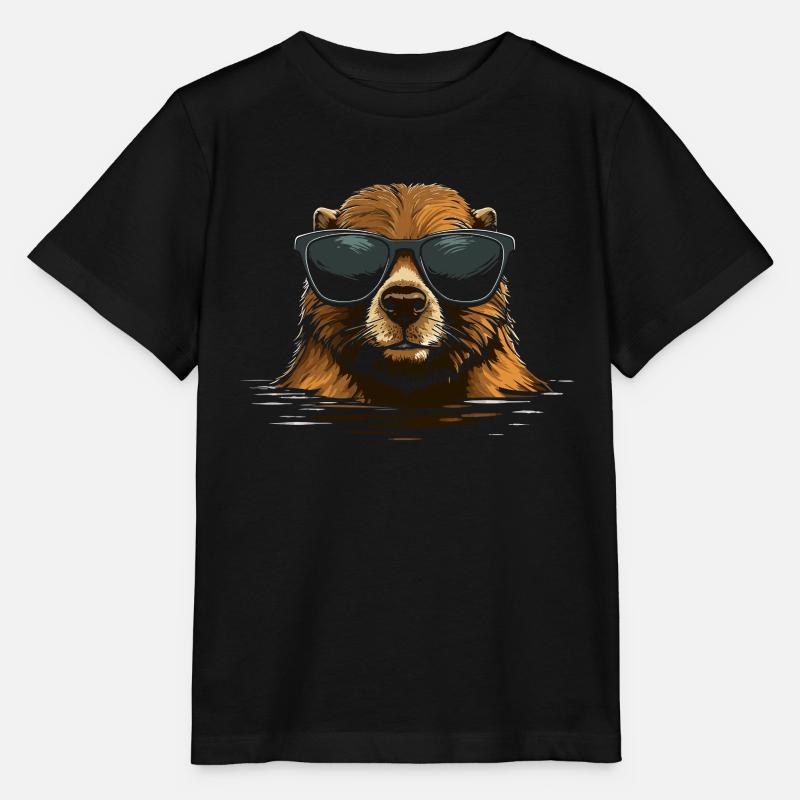 Biber Sneeker Sonnenbrille - Stanley/Stella Kinder T-Shirt MINI CREATOR - Schwarz