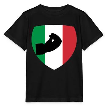 Italia Gestes de la main Drapeau italien - T-shirt bio MINI CREATOR Stanley/Stella Enfant - noir - Devant - Mikhail (115cm)