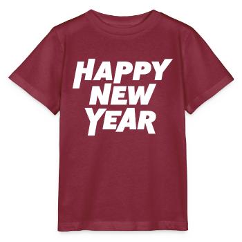 Frohes neues Jahr! - Stanley/Stella Kinder T-Shirt MINI CREATOR  - Burgunderrot - Vorne - Kain (125cm)