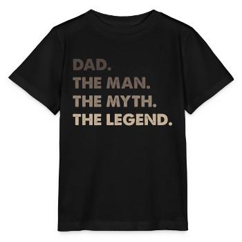 Best Dad. Dad of the Year.Gifts for Dads Super Dad - Stanley/Stella MINI CREATOR Kids’ T-Shirt - black - Front - Mikhail (115cm)