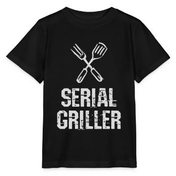 Seriengriller BBQ Grillprofi Grillbesteck - Stanley/Stella Kinder T-Shirt MINI CREATOR  - Schwarz - Vorne - Mikhail (115cm)