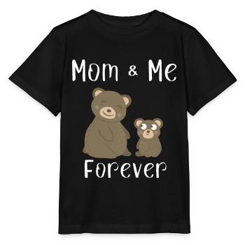 Bären Mom & Me Mutterlieben Mutter Liebe Baby - Stanley/Stella Kinder T-Shirt MINI CREATOR  - Schwarz - Vorne - Mikhail (115cm)