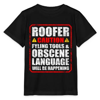 Dachdecker - Stanley/Stella Kinder T-Shirt MINI CREATOR  - Schwarz - Vorne - Mikhail (115cm)