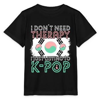 K-pop - Stanley/Stella MINI CREATOR Kids’ T-Shirt - black - Front - Mikhail (115cm)