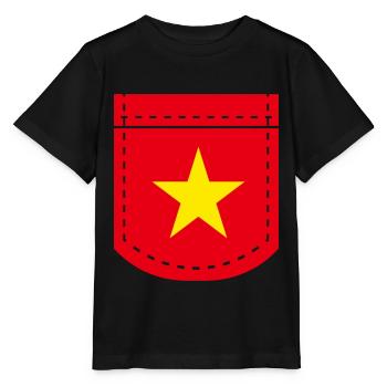 Vietnam - Stanley/Stella Kinder T-Shirt MINI CREATOR  - Schwarz - Vorne - Mikhail (115cm)
